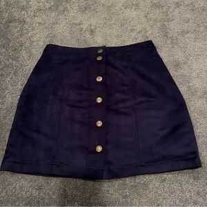 Old navy suede button front skirt